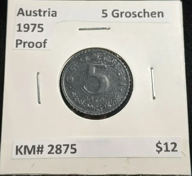 Austria Proof 1975 5 Groschen KM# 2875 #033  #20A