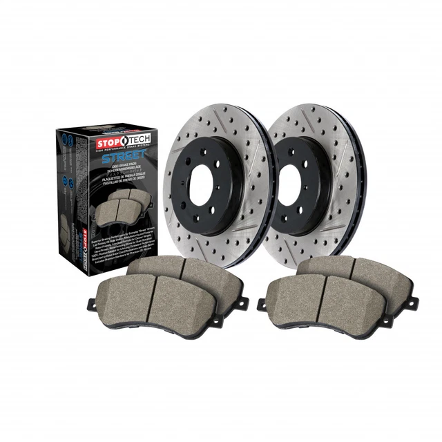 StopTech For Toyota 4Runner 2010-2020 Axle Pack Front Rotors + Pads Package