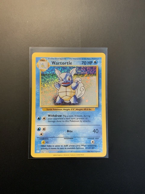 Carta Pokemon Wartortle 002/034 Classic Collection - Olografica Promo, Non Tornei - 4