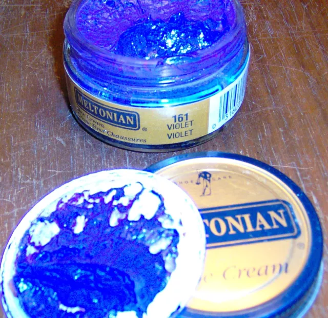 1 Jar VIOLET Color 161 Boot & Shoe CREAM POLISH Conditioner Leather MELTONIAN