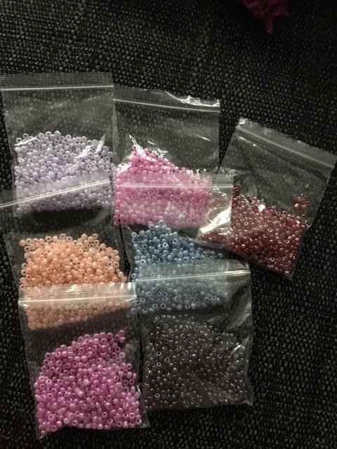 200g Tiny Glass Seed Beads  4mm Mixed Opaque Gems Jewelry Craft