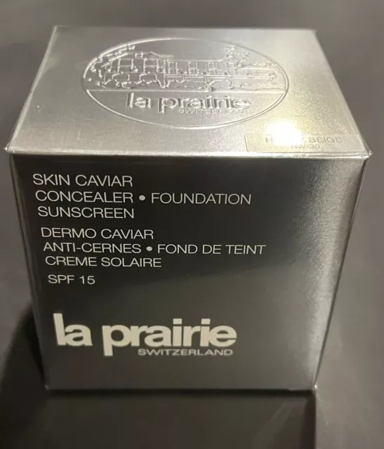 La Prairie Skin Caviar Concealer Foundation New In Box HONEY BEIGE NW-30