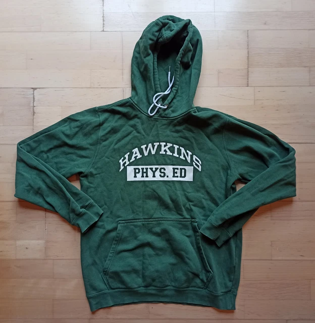 NIKE X STRANGER Things Hawkins Phys Ed Green Sweatshirt Jumper