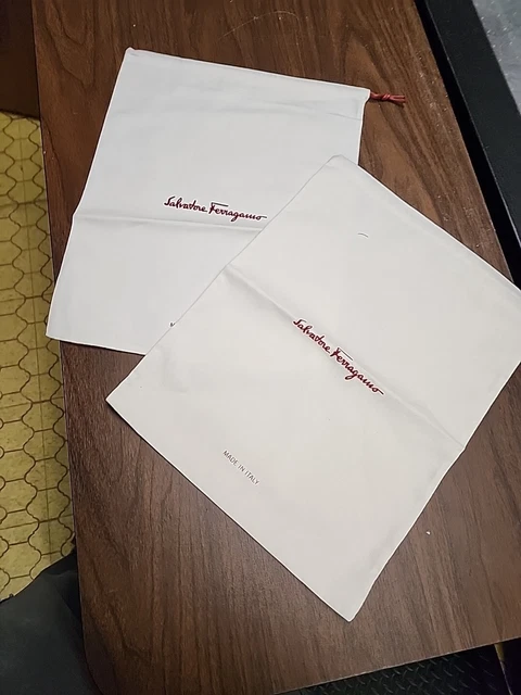 2 salvatore ferragamo Shoe Dust Cover Bags - unused