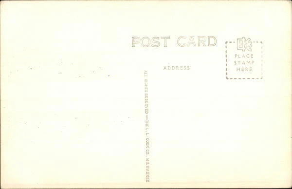 RPPC Crystal Falls,MI Ojibway Monument,Pentoga Park Iron County Michigan EKC 2