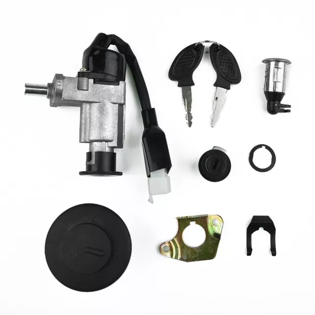 Durable Ignition Switch Key Fuel Cap Set for GY6 139QMB 50cc 125cc 150cc