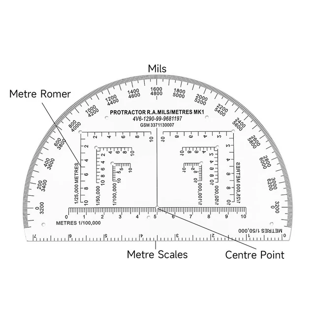 TRANSPARENT COORDINATE RULER with Metric Measurements for Geographic ...
