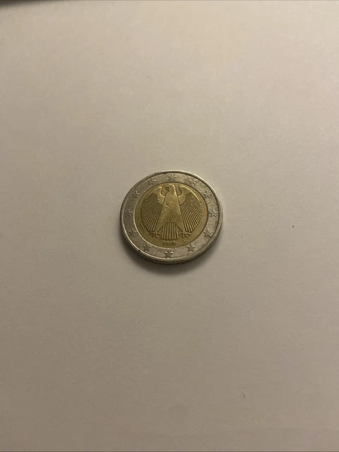 PIÈCE ALLEMANDE DE 2 euros de 2002 avec aigle et lettre J. EUR 190,00