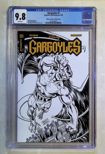 Gargoyles #1 (2022 Dynamite Comics) Dan Jurgens Sketch Variant CGC 9.8