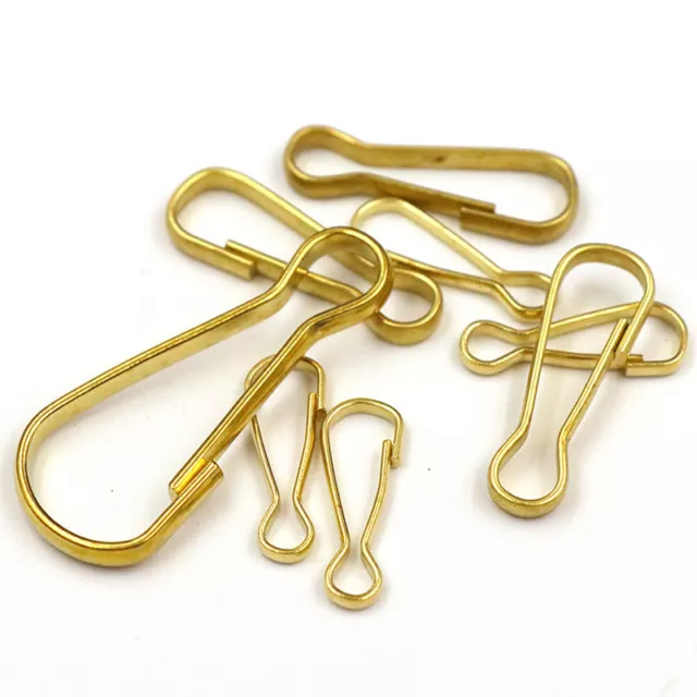 Solid Brass Lanyard Clips Carabiner Clasps Keyring Bag Findings 25mm 33mm 50m