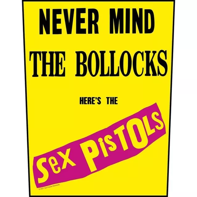 SEX PISTOLS official XLG back patch -NMTB yellow