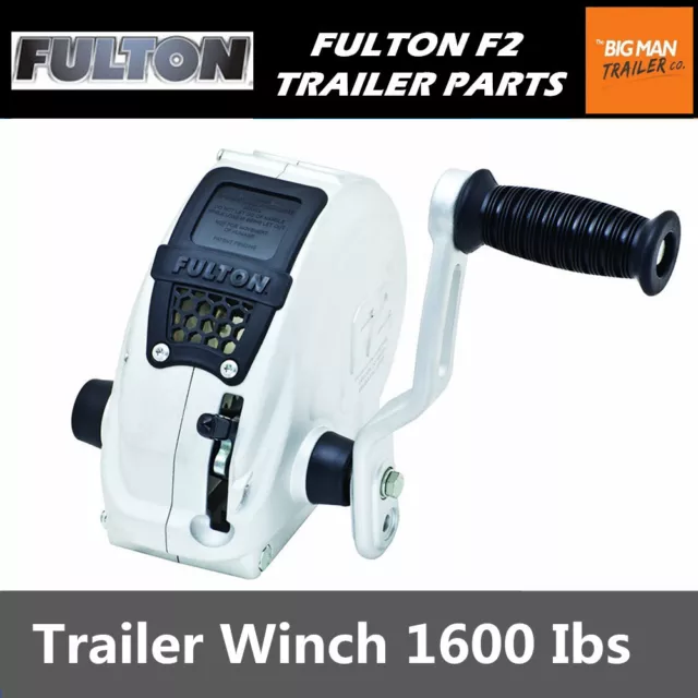 FULTON F2 Boat Trailer HAND Winch Manual Single Speed STRAP 725KG Trojan