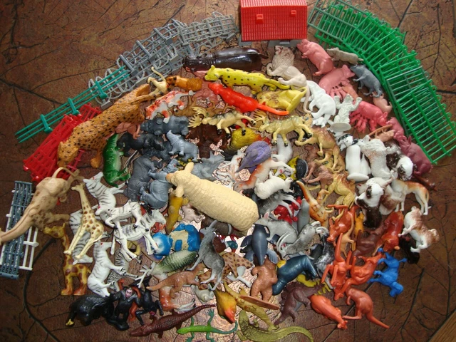 VIELE VERSCHIEDENE Tiere Und Zubehör - Selten (Timpo?) - Verschiedene ...