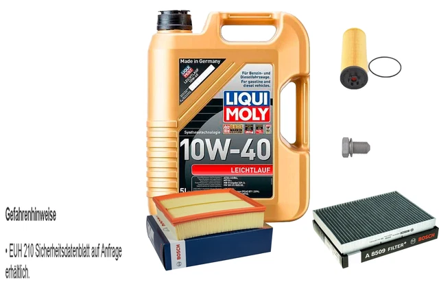 Liqui Moly 10W-40 Oil & Filter Inspection Kit For VW Passat 1.6/2.0 – 5L, SCT Filters