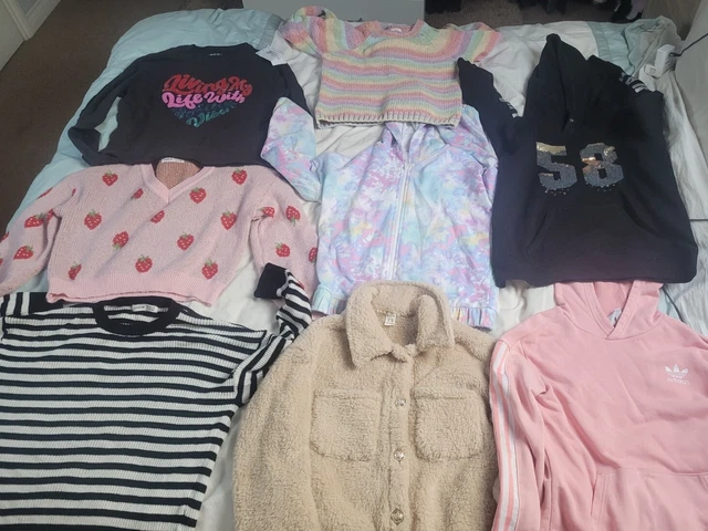 Maglione e felpa con cappuccio per ragazze età 10-13 anni
