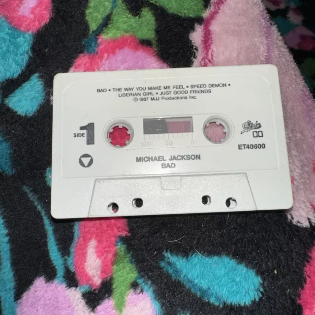 Michael Jackson Bad Cassette Tape Dance Pop Smooth Criminal 1987