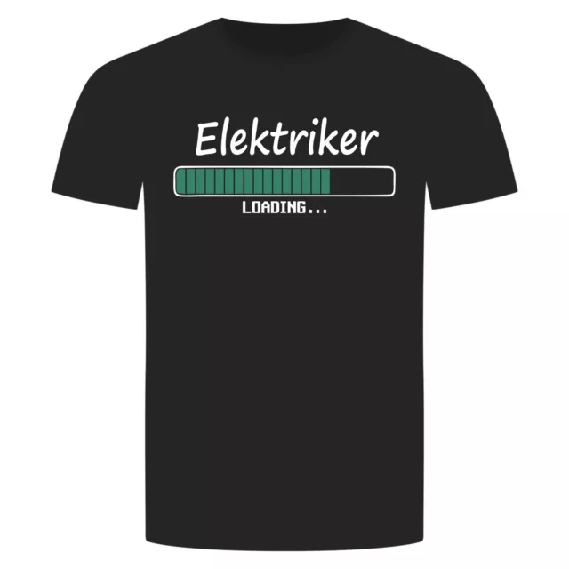 Elektriker Loading T-Shirt - Maschinenbau Elektrotechnik PC Azubi