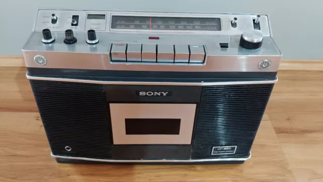 Sony CF 550 Stereo Radio Cassette Tape Player Retro Vintage Boombox 1970s AUS 📻