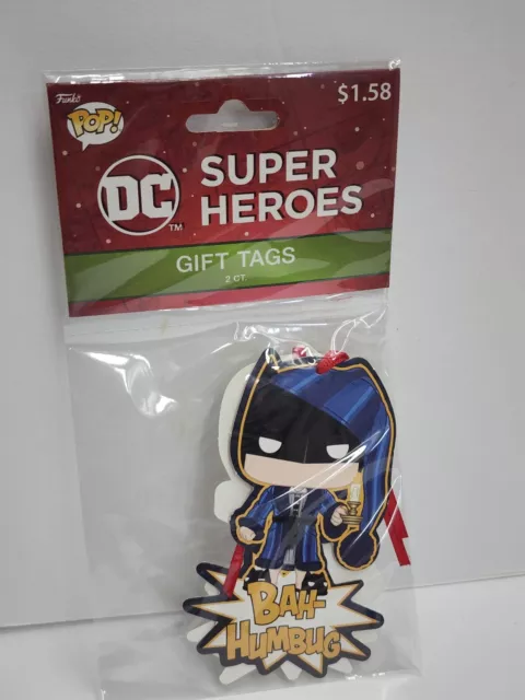 Batman Joker Christmas Gift Tags Funko Bah Humbug DC Comics Heroes