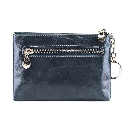 Itslife Women's Triple Zipper Leather Coin Purse Change wallet Coin Pouch RFI...