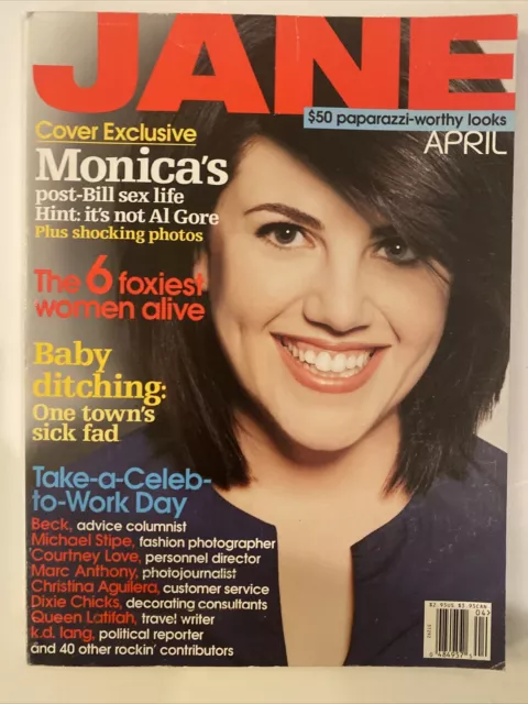 April 2000 Jane Magazine MONICA LEWINSKY Bill Clinton Michael Stipe K D Lang NEW