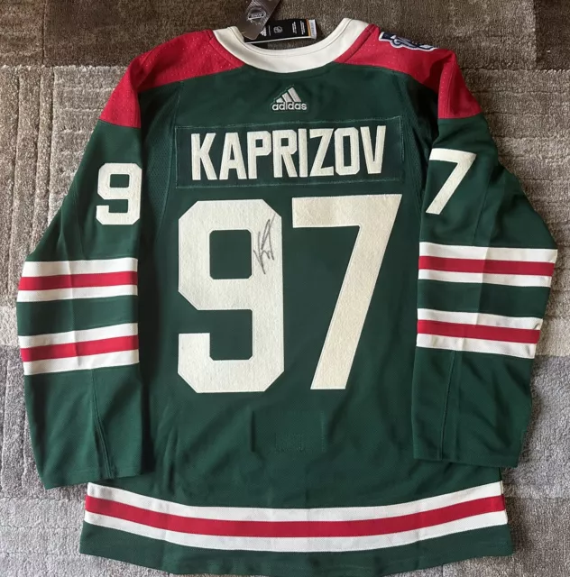 Kirill Kaprizov authentic Wild Jerseys for sale size 50, 54, & 56. $120  shipped : r/hockeyjerseys