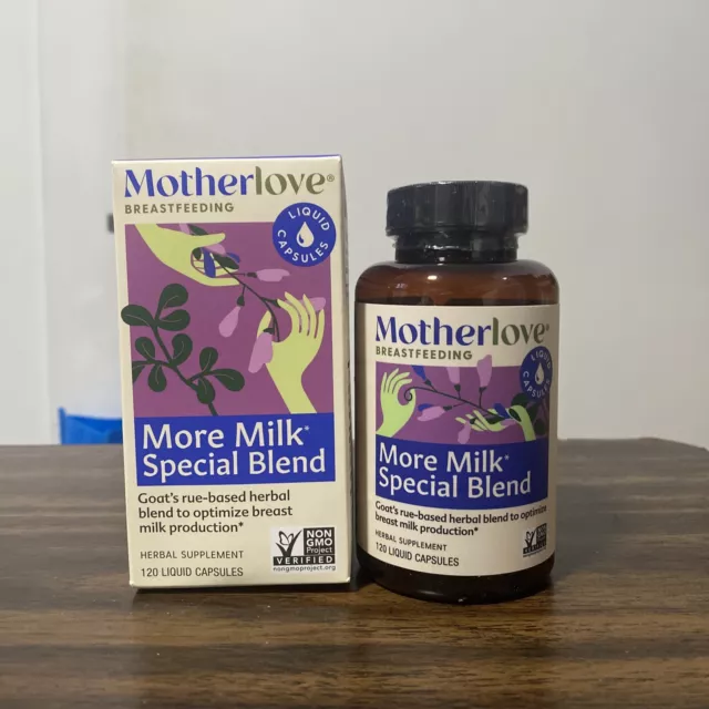 Motherlove More Milk Special Blend (120 Capsule Value Size) Herbal Lactation ...