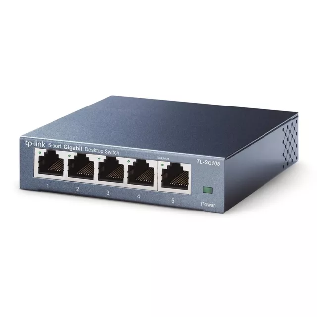 TP-Link TL-SG105 5-port Gigabit Desktop Switch QoS 19"Montage