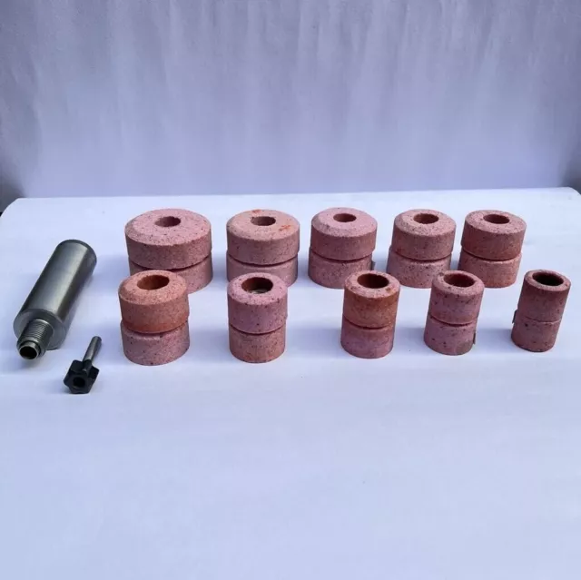 Black & Decker Valve Seat Grinder Pilot Set Of 6 Pcs With 20 Pcs Stones + Holder