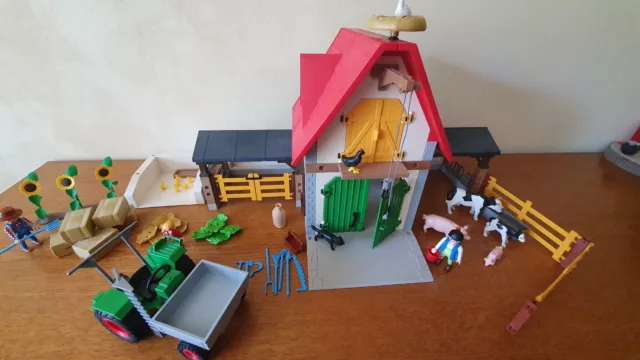 LA FERME PLAYMOBIL et son tracteur EUR 50,00 - PicClick FR