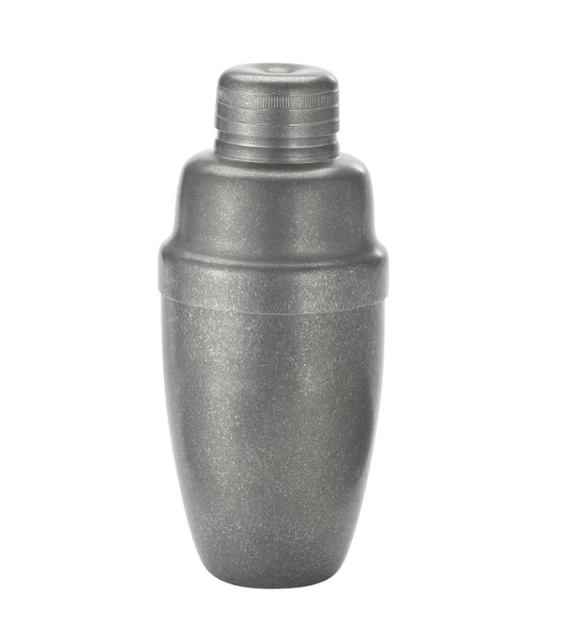 Winco BASS-24CS After 5 Crafted Steel Finish 24 oz 3-Piece Shaker Cup