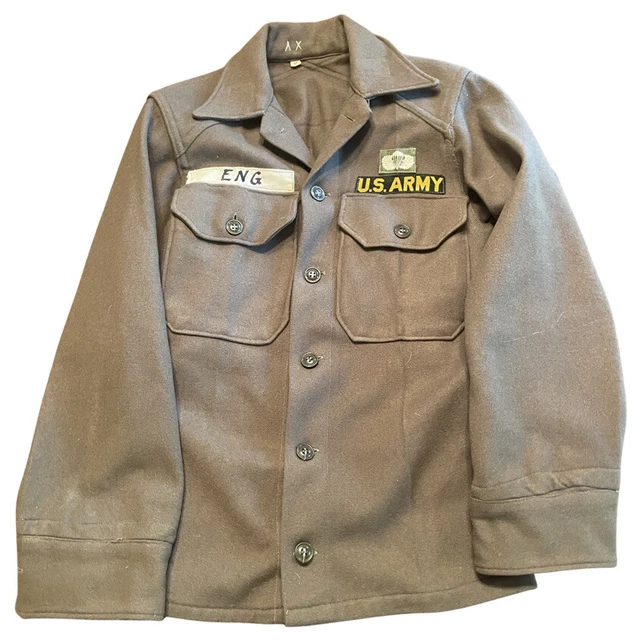 KOREAN WAR US Army wool Tunic / Coat / Jacket Named To Eng 9.99 PicClick