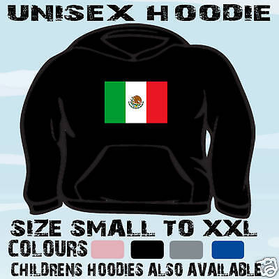 Mexico Mexican Flag Emblem Unisex Hoodie Hooded Top