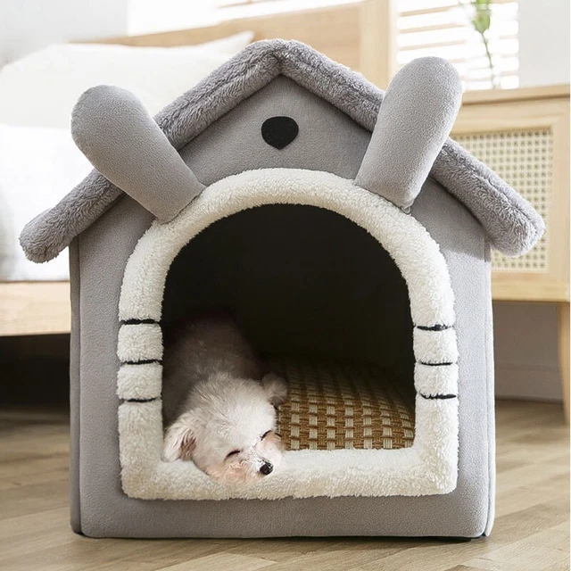 Cuccia pieghevole per cani di piccola taglia e gatti morbida e comfortevole