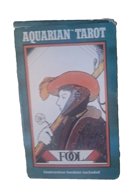 AQUARIAN TAROT CARD Deck Entitled The Fool 1970 Complete 78
