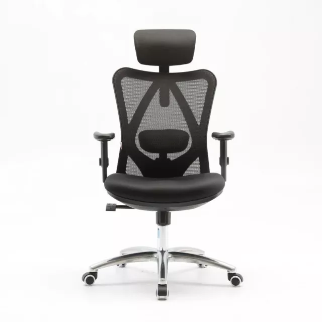 SIHOO Ergonomic Office Chair, Computer Desk Chair Breathable Mesh High Black Uk