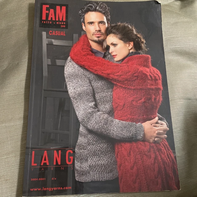 Lang Yarns Fatto A Mano Fam 200 Collection Knitting Magazine With Patterns Lang Yarns Fatto A Mano Fam 200 Collection Knitting Magazine With Patterns