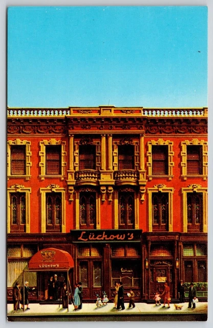 Luchows Famous Restaurant E 14th St New York City NY Postcard UNP VTG Unused