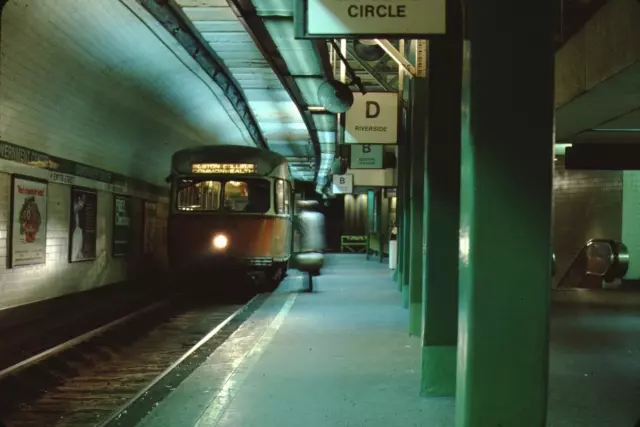 MBTA PCC Trolley Streetcar Ektachrome original Kodak Slide