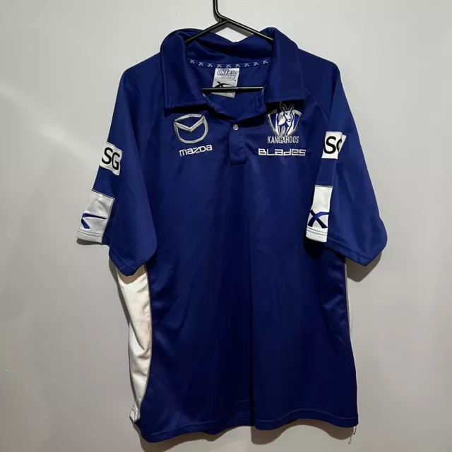 AFL North Melbourne Kangaroos Xblades Polo Shirt 3XL Onfield Team Gear Media
