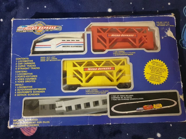 ORIGINAL MICRO EXPRESS Miniature Railroad Collectors Toy Train Engine ...