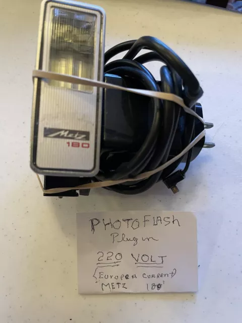 Metz Mecablitz 180 Vintage Flash, Power Unit, Germany 220V