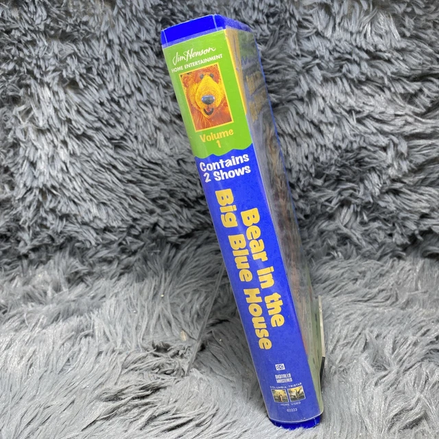 BEAR IN THE Big Blue House Volume 1 VHS Tape 1998 Blue Clamshell Kids ...