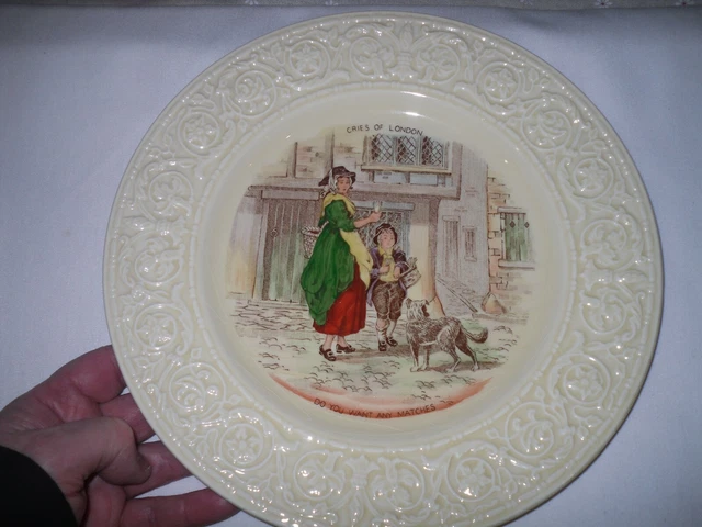 SCHÖNE VINTAGE FIELDINGS Crown Devon Cries Of London Dekorplatte SIEHE BILD