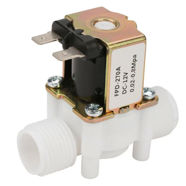 DC 12V Water Solenoid Valve Durable 0.02-0.8mpa for Garden Sprinkler Irrigation