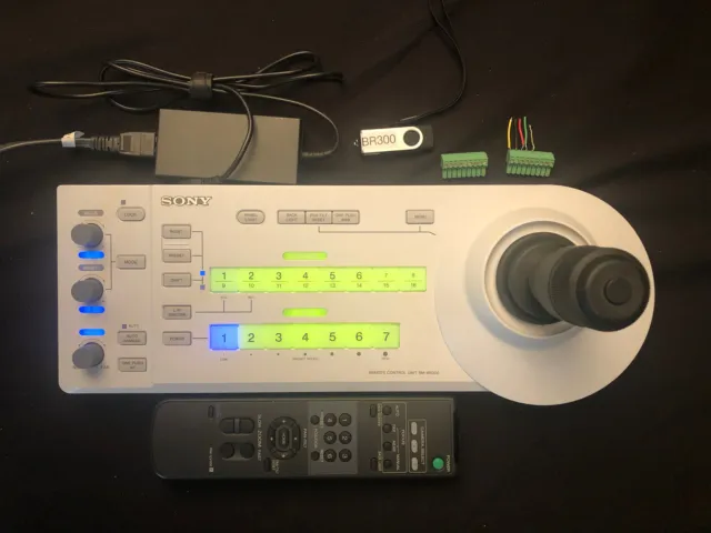 Sony RM-BR300 Joystick Remote Control Panel Controller BR-300 PTZ Control W/ AC