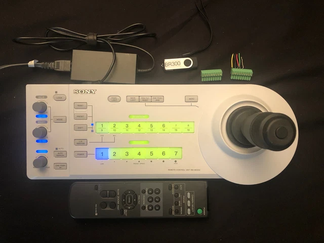 Sony RM-BR300 Joystick Remote Control Panel Controller BR-300 PTZ Control W/ AC