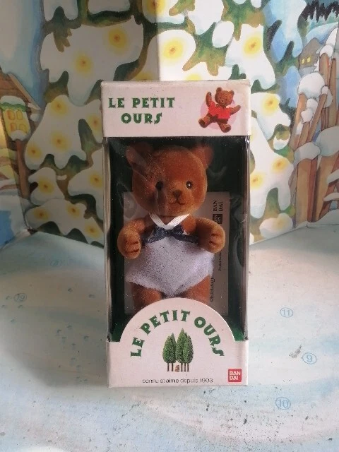 JOUET ANCIEN PETIT ours avec landau- boite en carton Die Spiegelburg