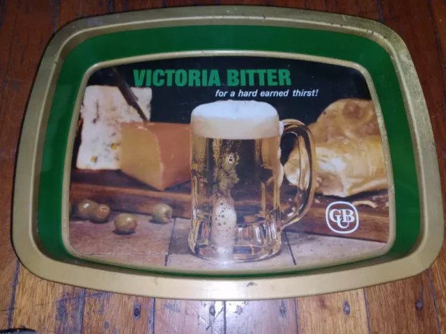 Vintage Collectable CUB Victoria Bitter Beer Tray In Used Condition As Shown