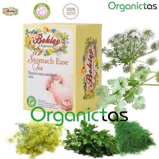 100% Natural Baby Tea 0+ Stomach Ease Sooth & Calm Colic Bloated Stomach 20 Bags